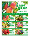 绿色时尚创意清新水果宣传海报