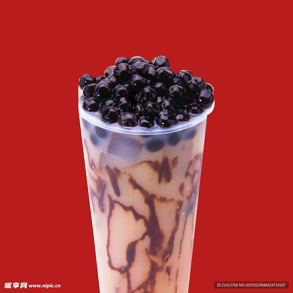 珍珠奶茶特写