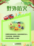 野外防火宣传海报