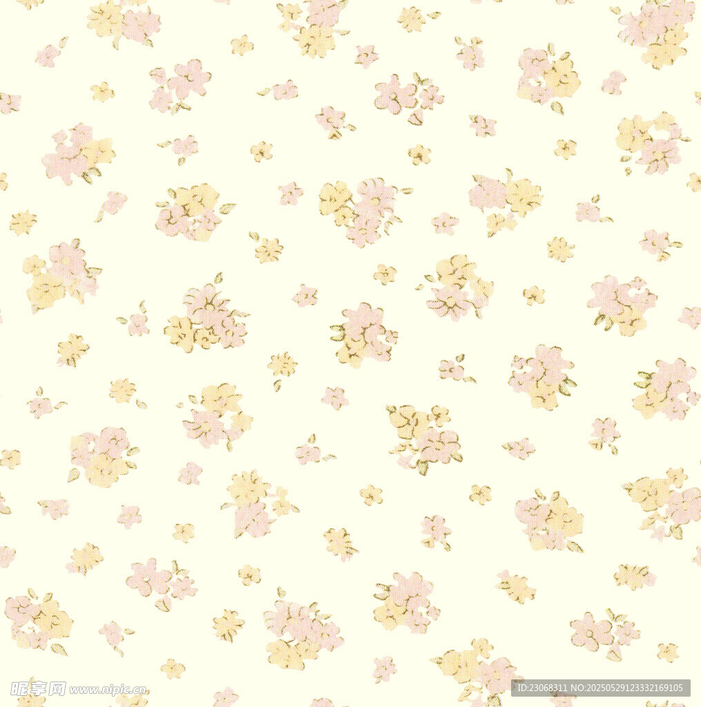 小清新花卉图案背景图