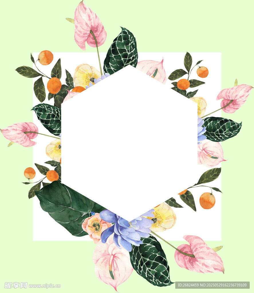 花卉边框