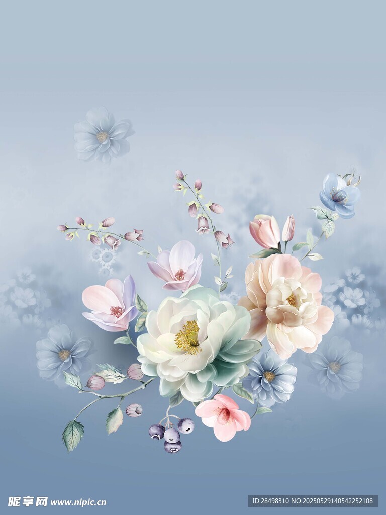 手绘花朵