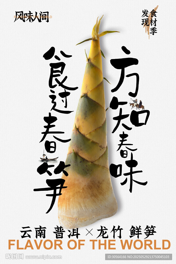 竹笋美食海报