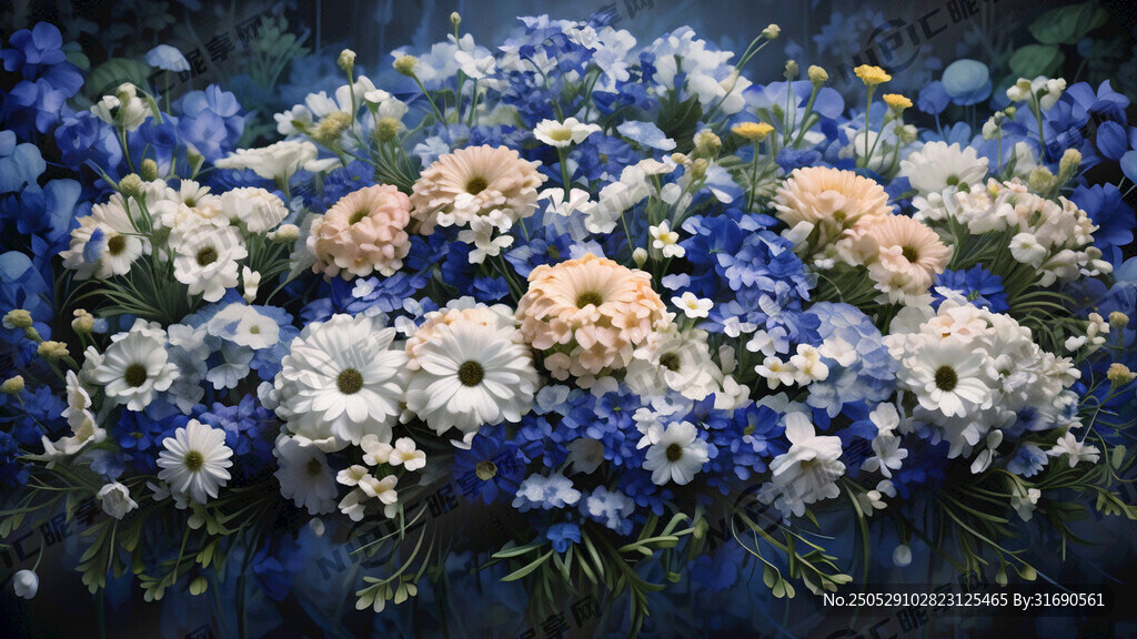 祭奠花蓝