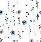 水彩花 手绘