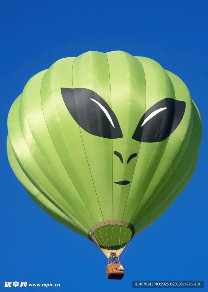 外星人脸热气球