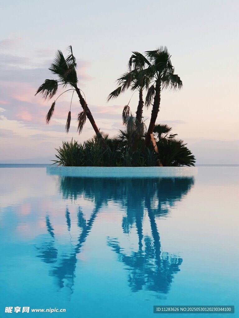 梦幻海岛泳池美景