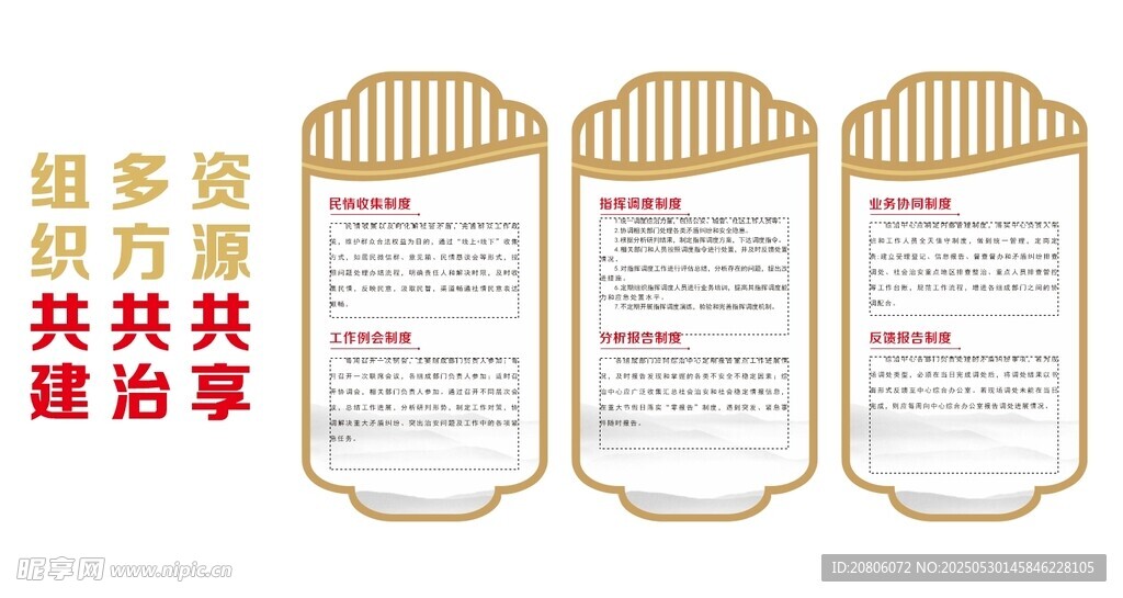 综治中心 制度文化墙