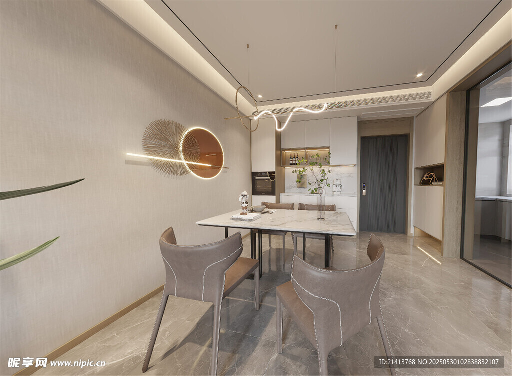 现代简约风餐厅室内设计