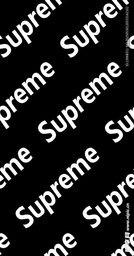 Supreme品牌图案背景