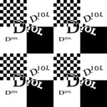 黑白棋盘格潮流图案设计