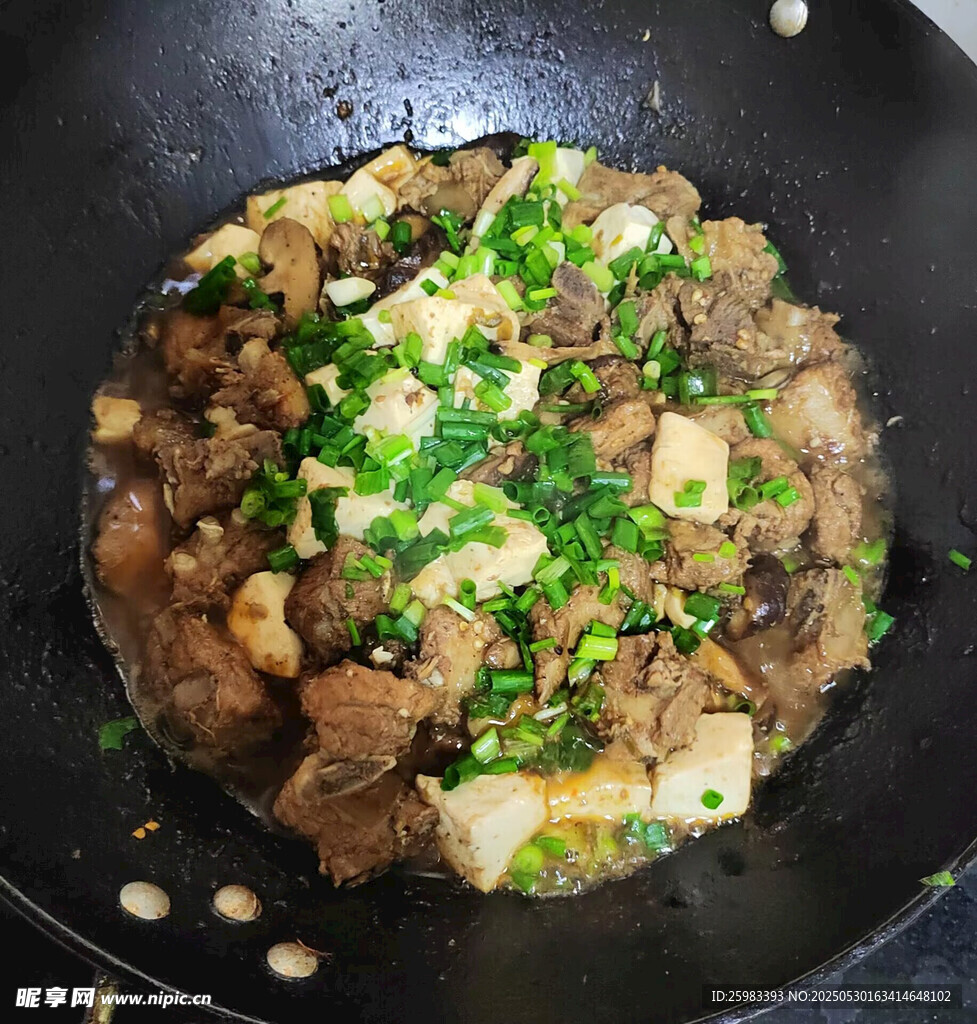鸡肉烧豆腐