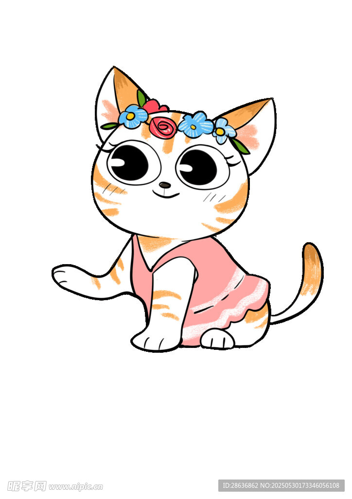 可爱猫咪卡通形象