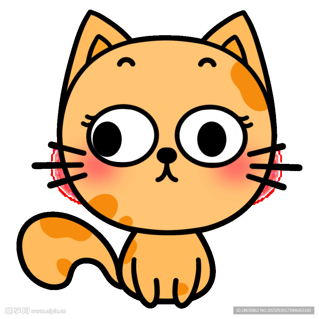 可爱卡通小猫形象