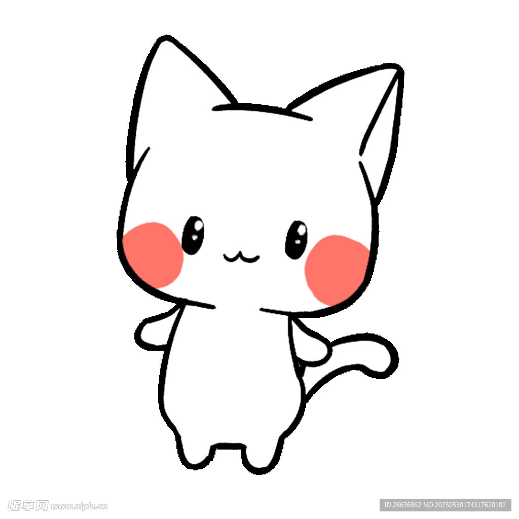 可爱卡通小猫形象