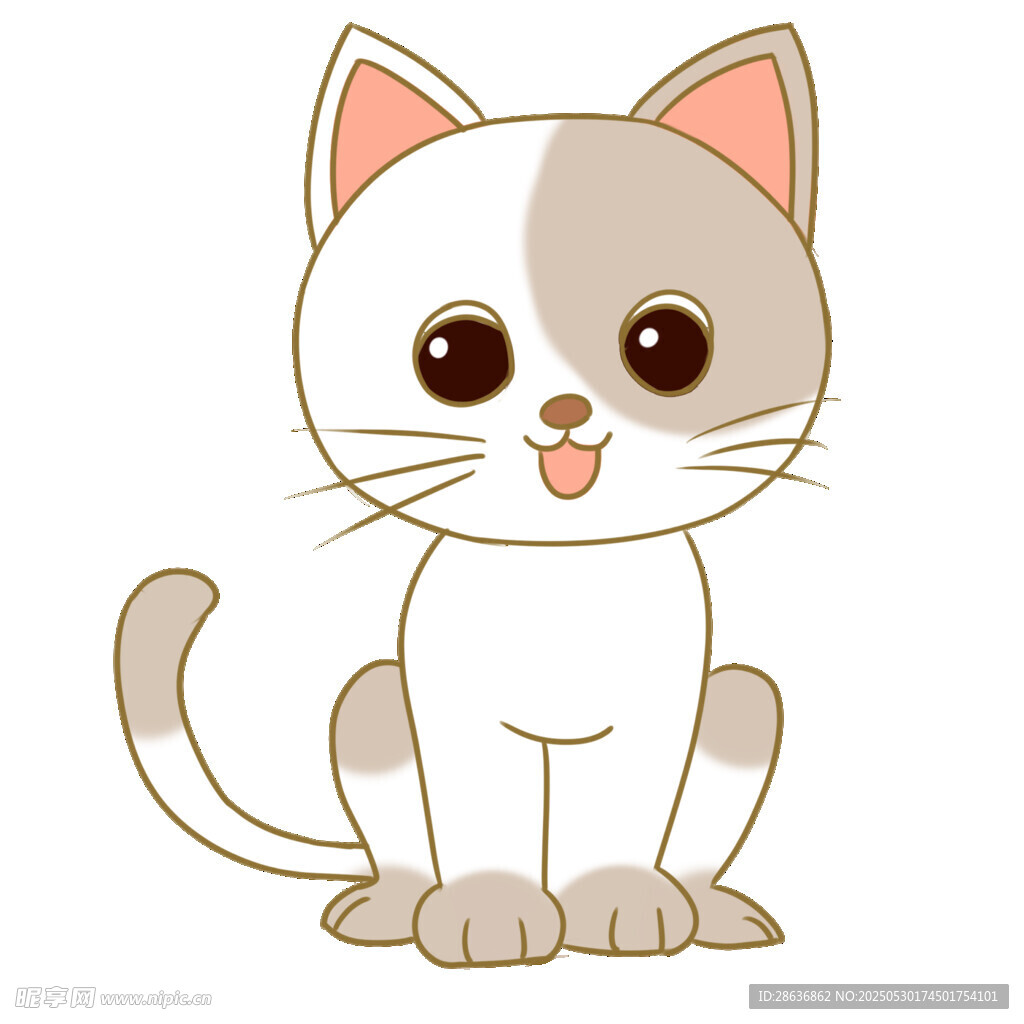 可爱猫咪卡通形象