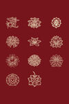 中国风花纹