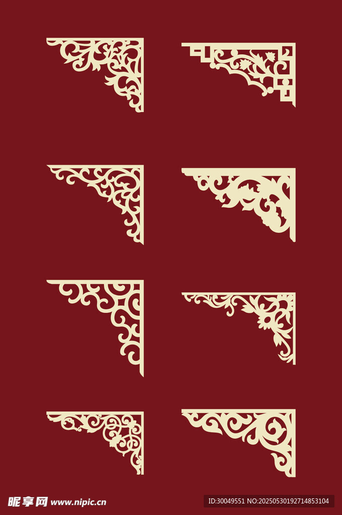 中国风花纹