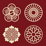 中国风花纹