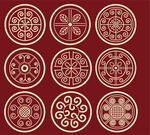 中国风花纹