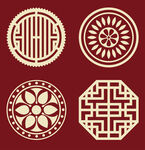 中国风花纹