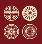 中国风花纹