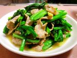 青菜炒肉片