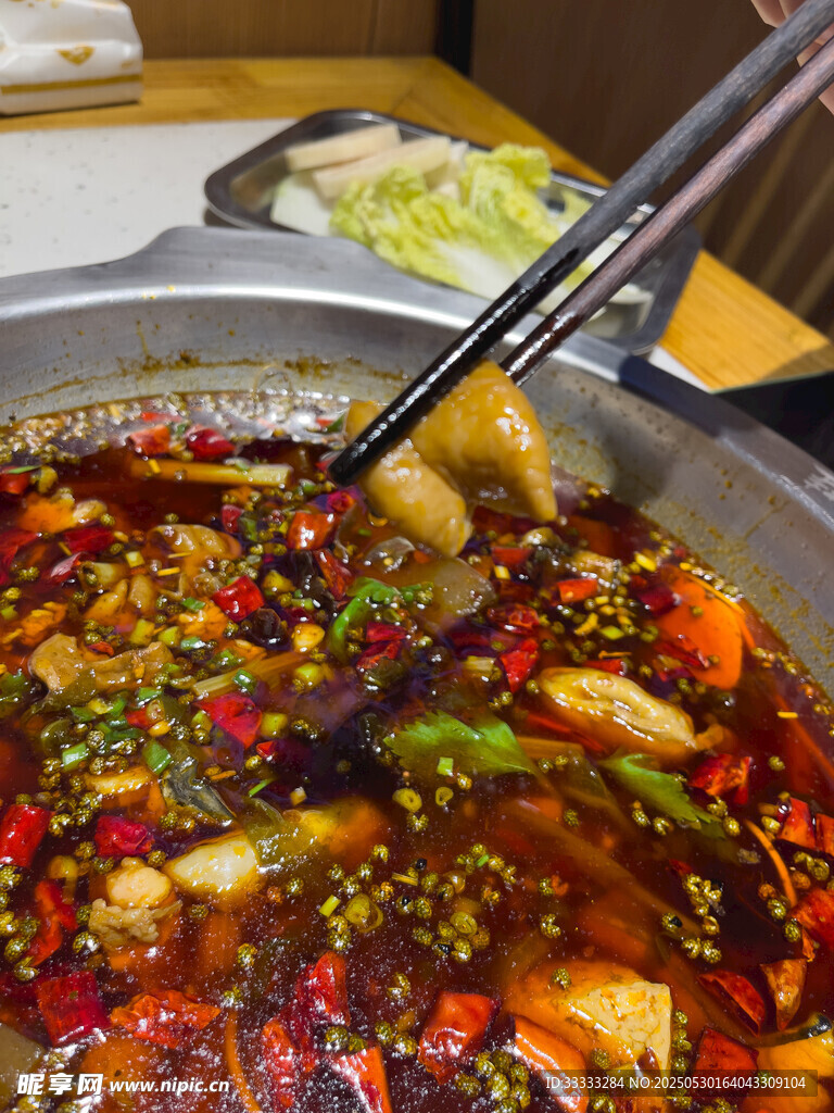 鲜香麻辣火锅食材诱人