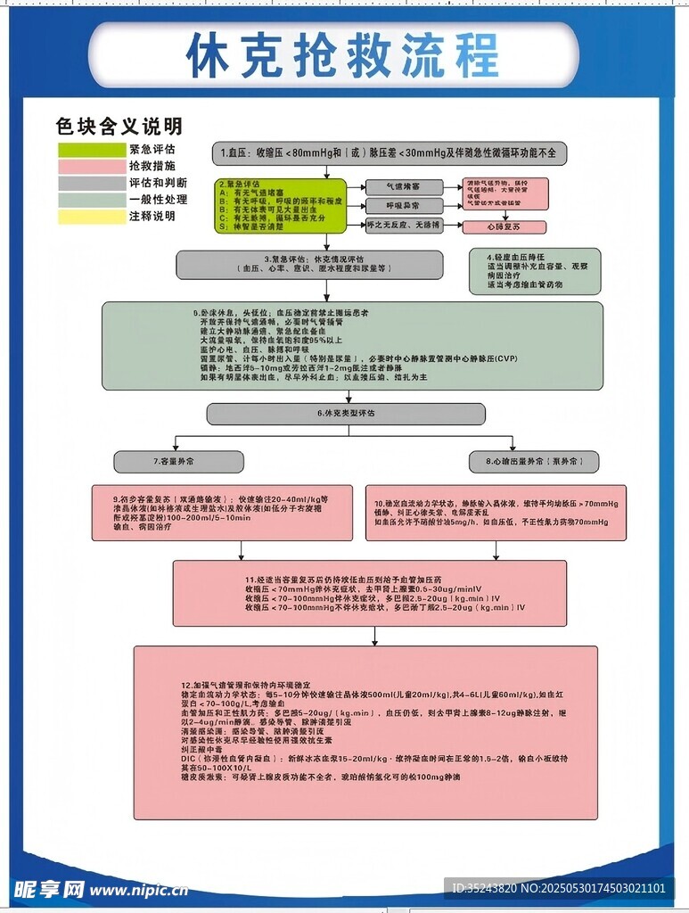 休克抢救流程表