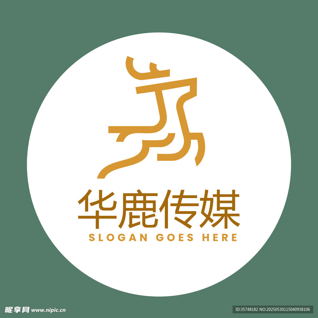 鹿元素logo