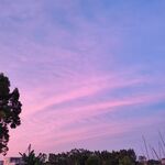 梦幻粉紫天空