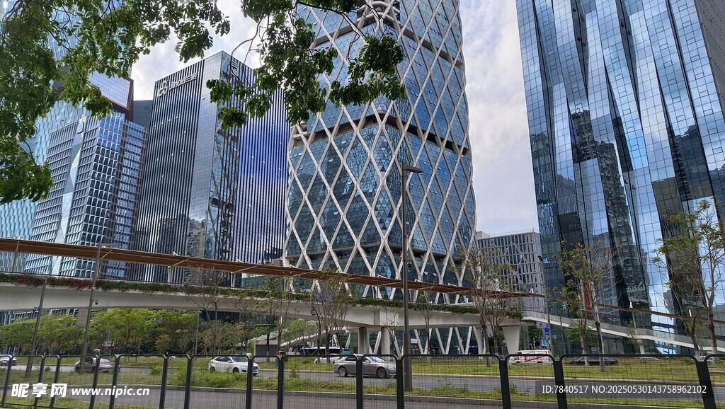 现代都市摩天大楼景观