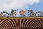 潮州开元寺屋顶双龙戏珠装饰