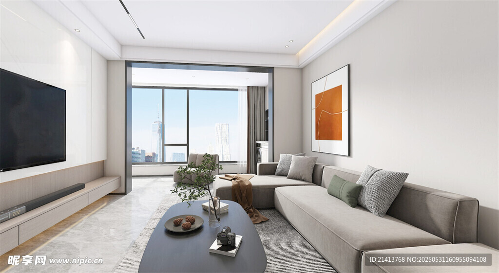 现代简约风格客厅空间