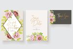 花卉婚礼请柬设计