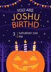 万圣节主题生日派对邀请