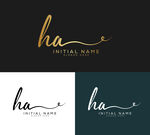 创意手写logo图案