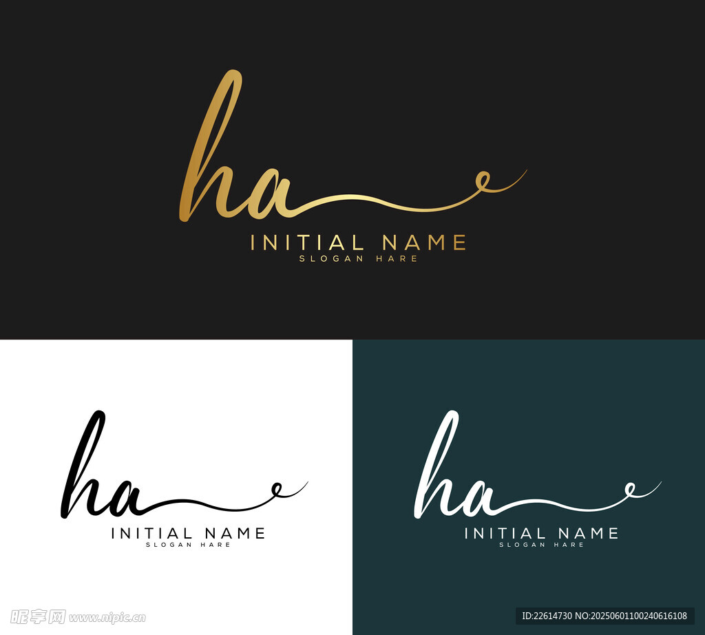 创意手写logo图案