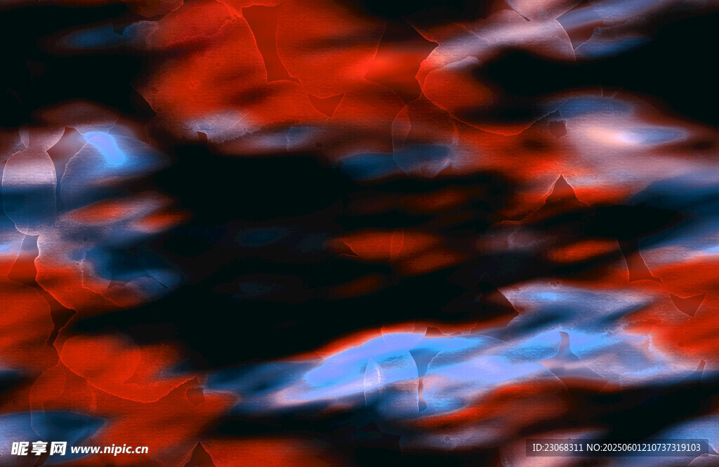 红蓝抽象动感纹理画面