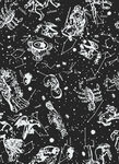 黑白奇幻外星生物图案