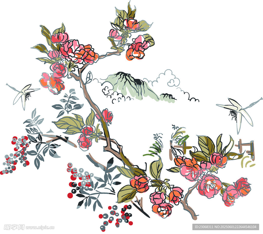 花鸟枝头图