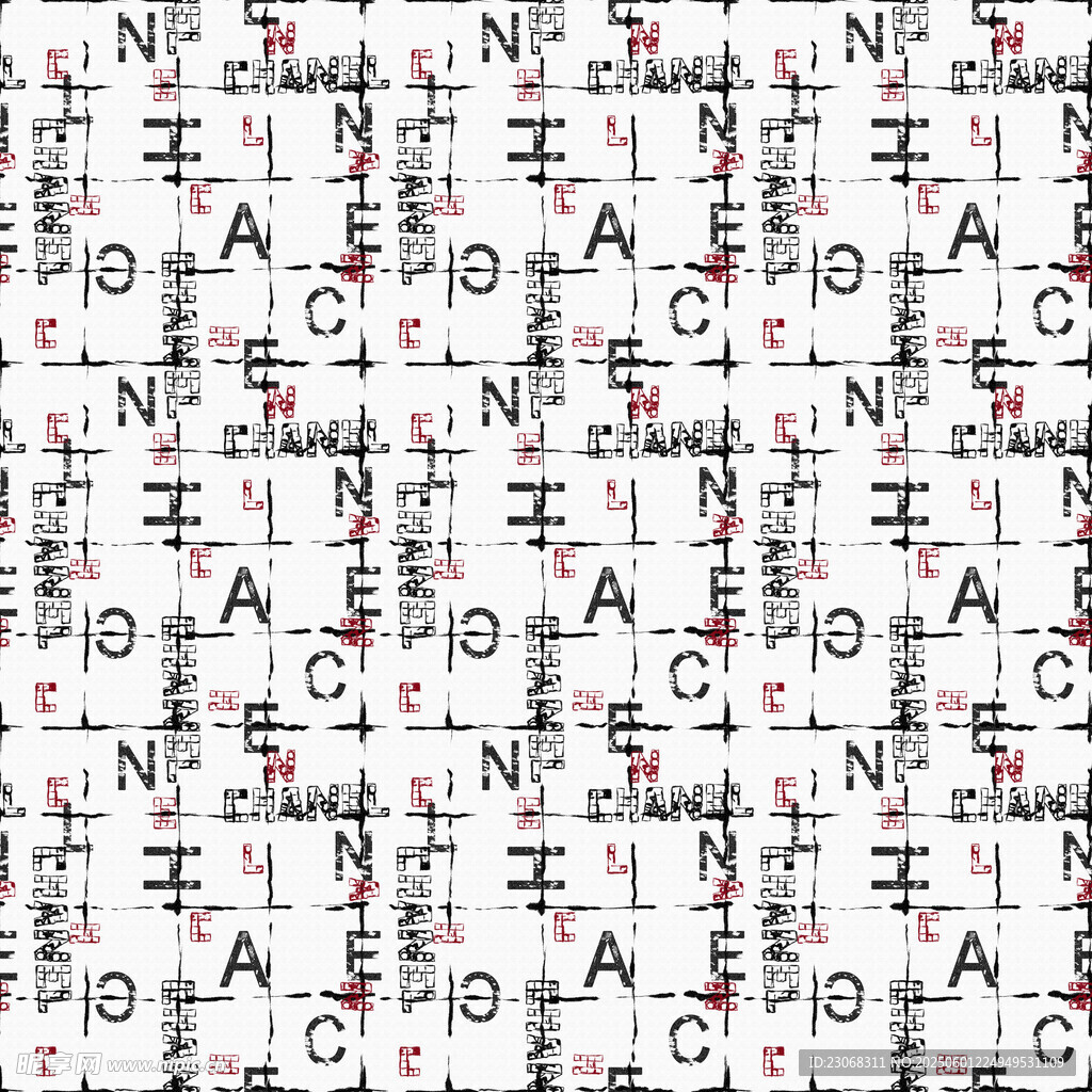 字母图案背景纹理