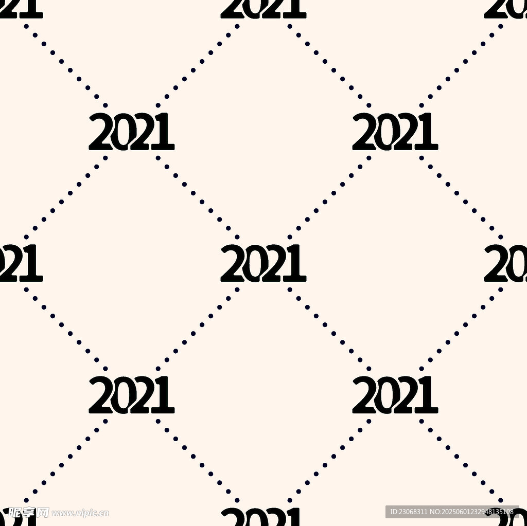 2021年数字重复排列图案