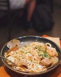 海鲜炒面美食