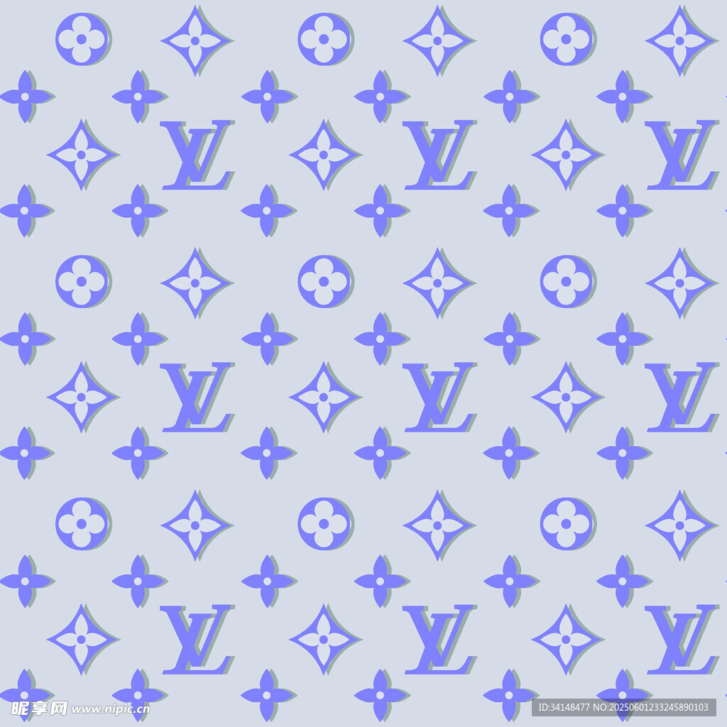 LV经典图案花纹背景图