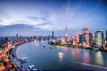 上海外滩璀璨夜景风光