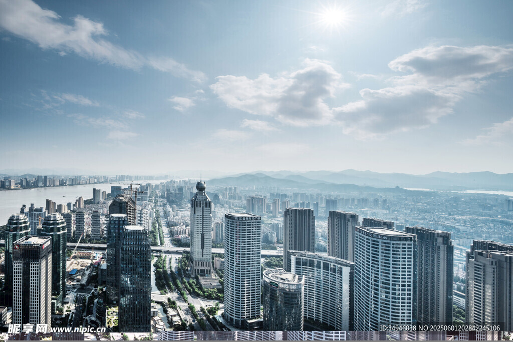 城市天际线 繁华都市景观