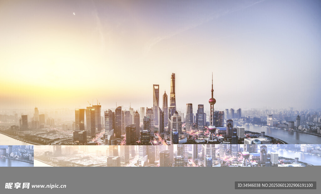 冬日城市工厂壮丽景观