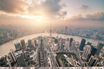 上海城市天际线壮丽景观