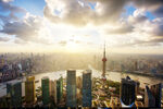 上海城市天际线壮丽景观
